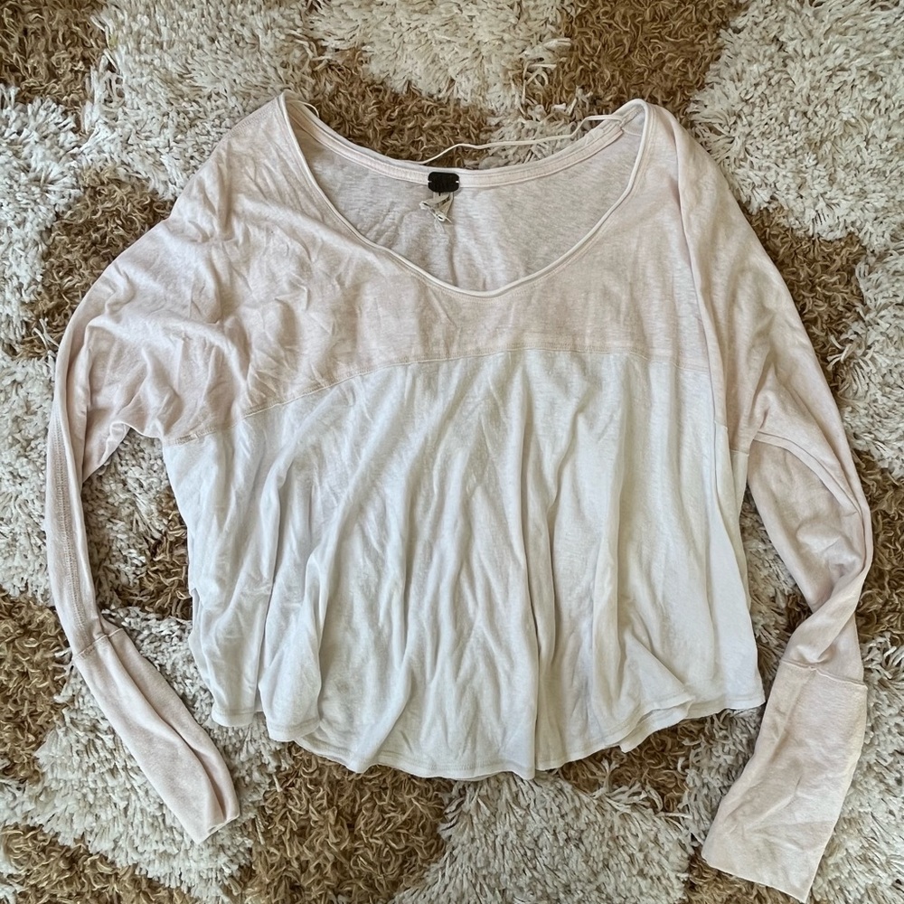 We The Free Soft Pink Long Sleeve Top